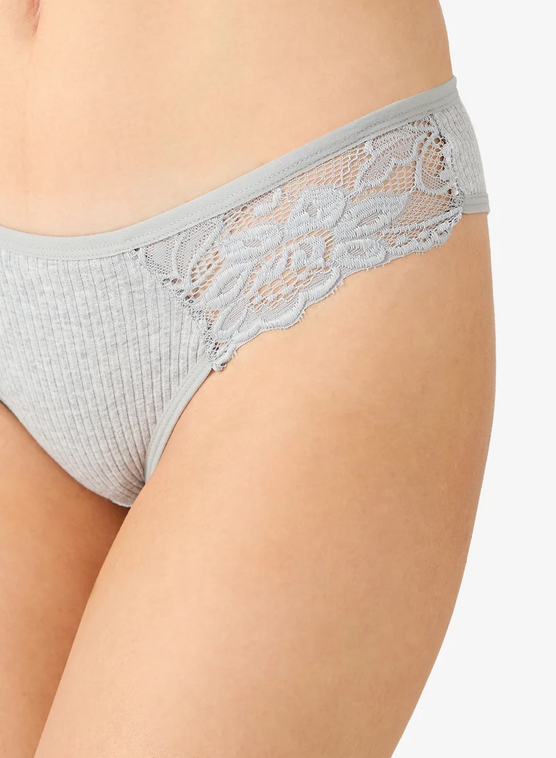 Ginger  5PC Lace Detail Cheeky Brief for Women | Best Price UAE